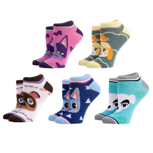 Picture of Animal Crossing 5 Pair Ankle Socks