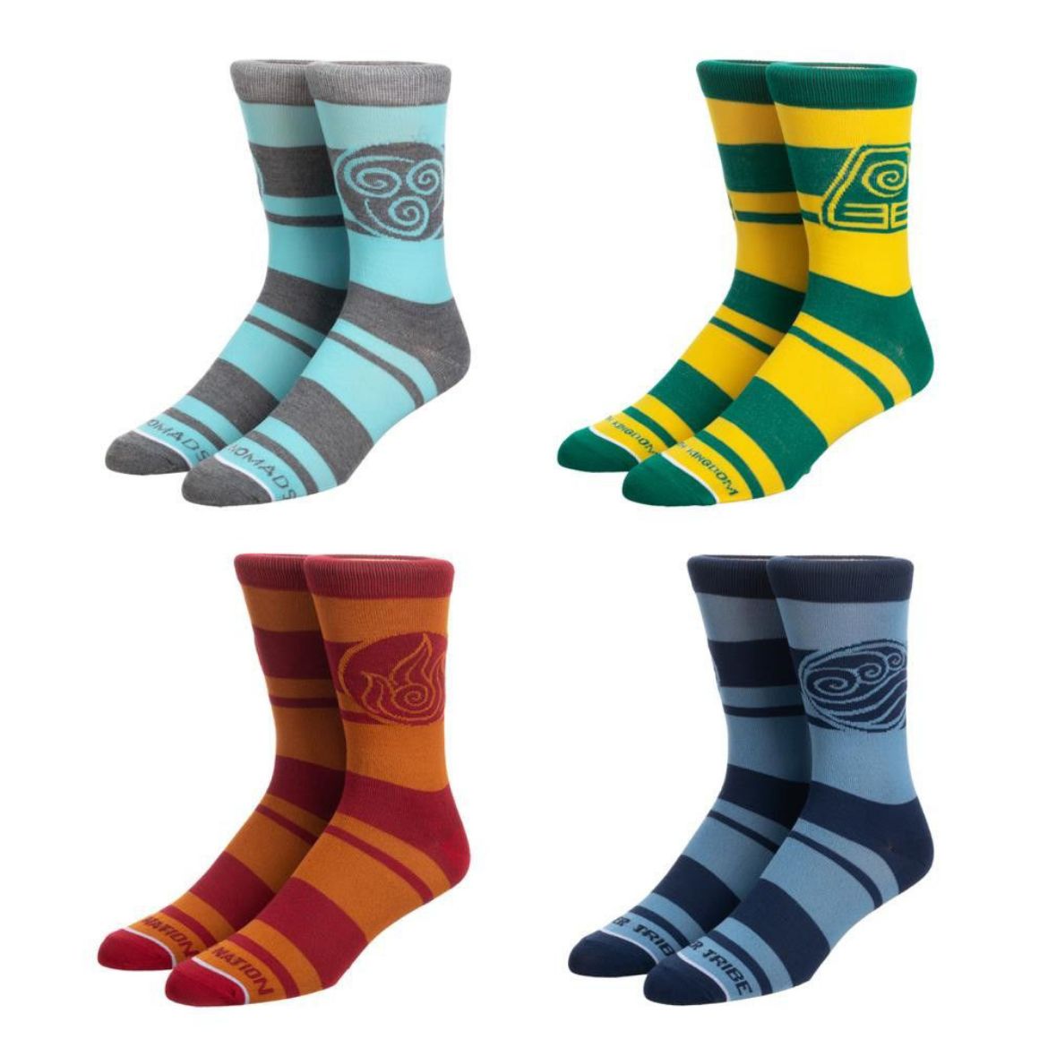 Picture of Avatar The Last Airbender 4 Pair Crew Socks
