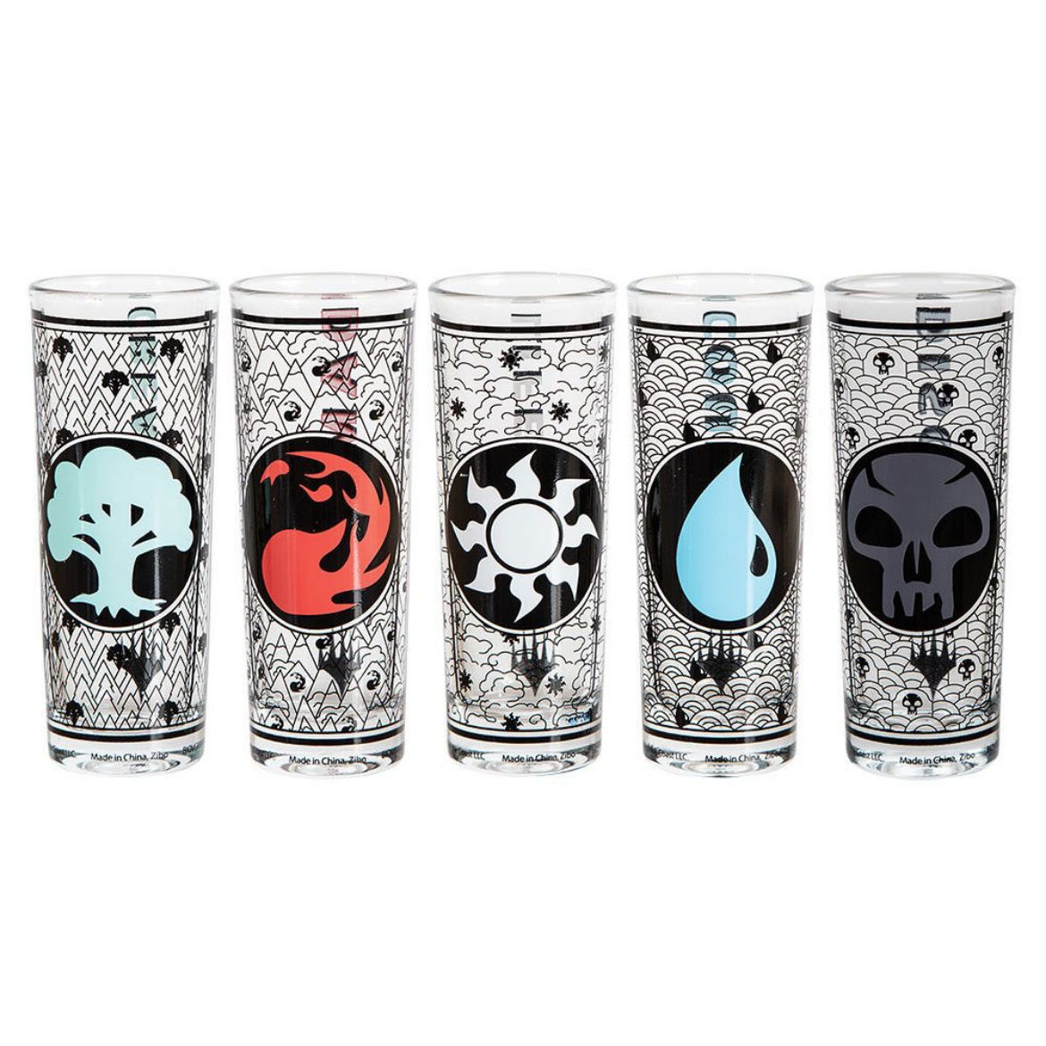 Picture of Magic the Gathering 2 oz. Tall Shooter Glasses - Set of 5