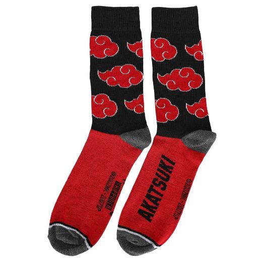 Picture of Naruto Split Color 5 Pair Crew Socks