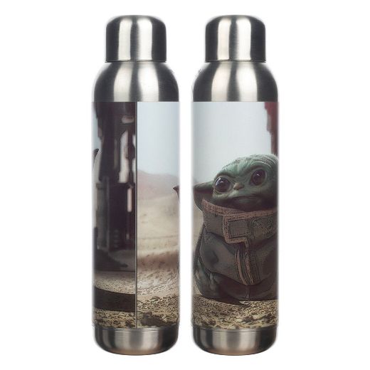 Picture of Star Wars The Mandalorian Grogu 22 oz. UV Stainless Steel Water Bottle