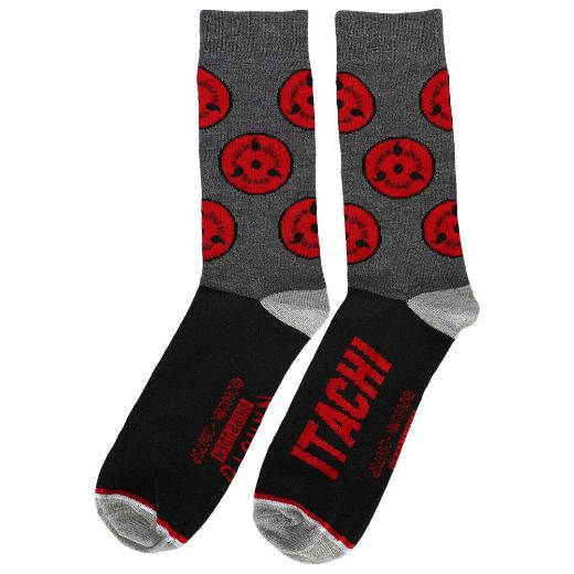 Picture of Naruto Split Color 5 Pair Crew Socks