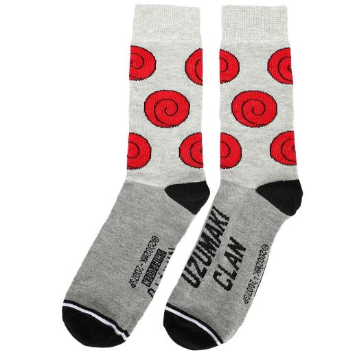 Picture of Naruto Split Color 5 Pair Crew Socks