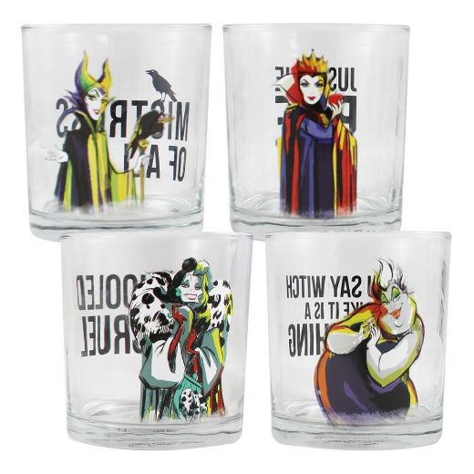 Picture of Disney Villains 10 oz. Glasses -  Set of 4