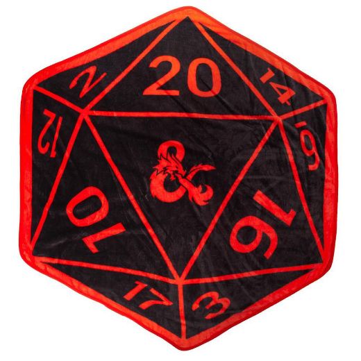 Picture of Dungeons & Dragons Dice Shaped Fleece Throw Blanket