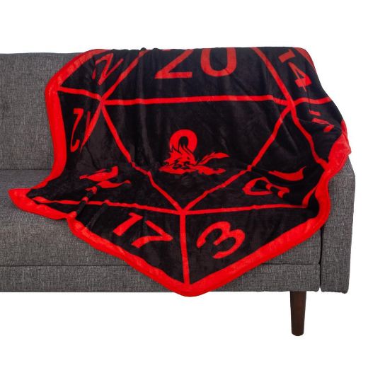 Picture of Dungeons & Dragons Dice Shaped Fleece Throw Blanket
