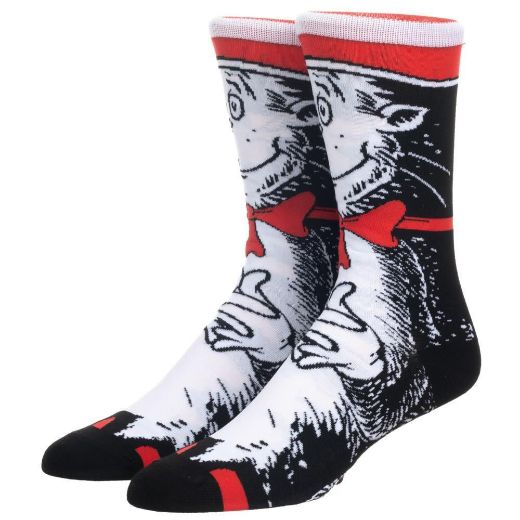 Picture of Dr. Seuss Cat in the Hat Animigos 360 Character Socks