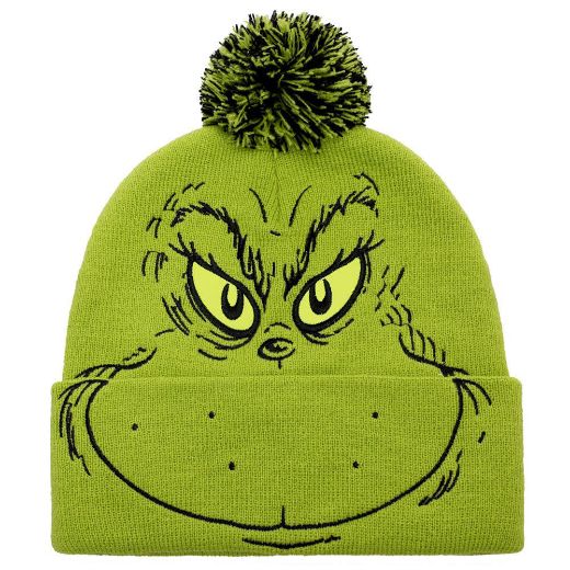 Picture of Dr. Seuss The Grinch Big Face Beanie
