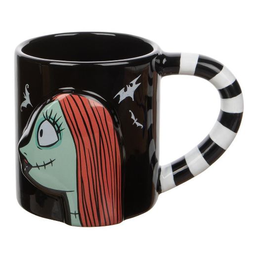 Picture of The Nightmare Before Christmas Jack & Sally 20 oz. Sculpted Ceramic Mugs - Set of 2