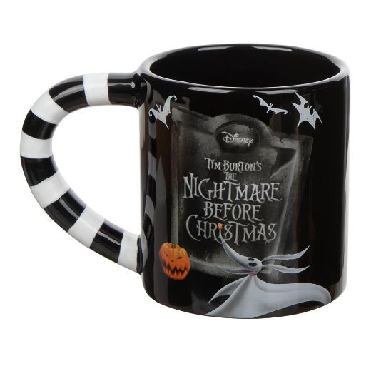 Picture of The Nightmare Before Christmas Jack & Sally 20 oz. Sculpted Ceramic Mugs - Set of 2