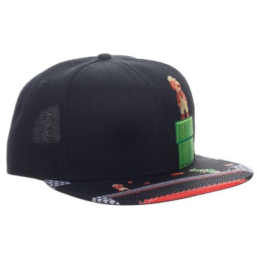 Picture of Super Mario 8-Bit Bill Flat Bill Snapback