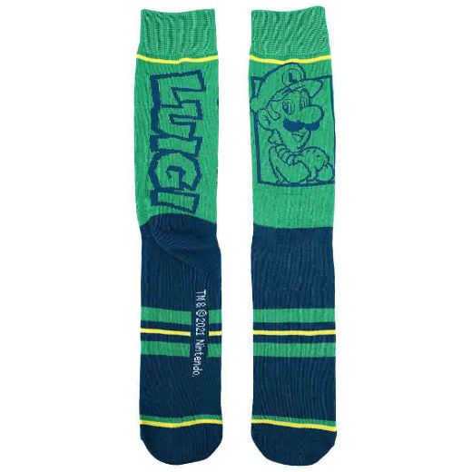 Picture of Nintendo Character Colorblock 5 Pair Crew Socks