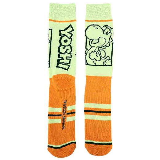 Picture of Nintendo Character Colorblock 5 Pair Crew Socks