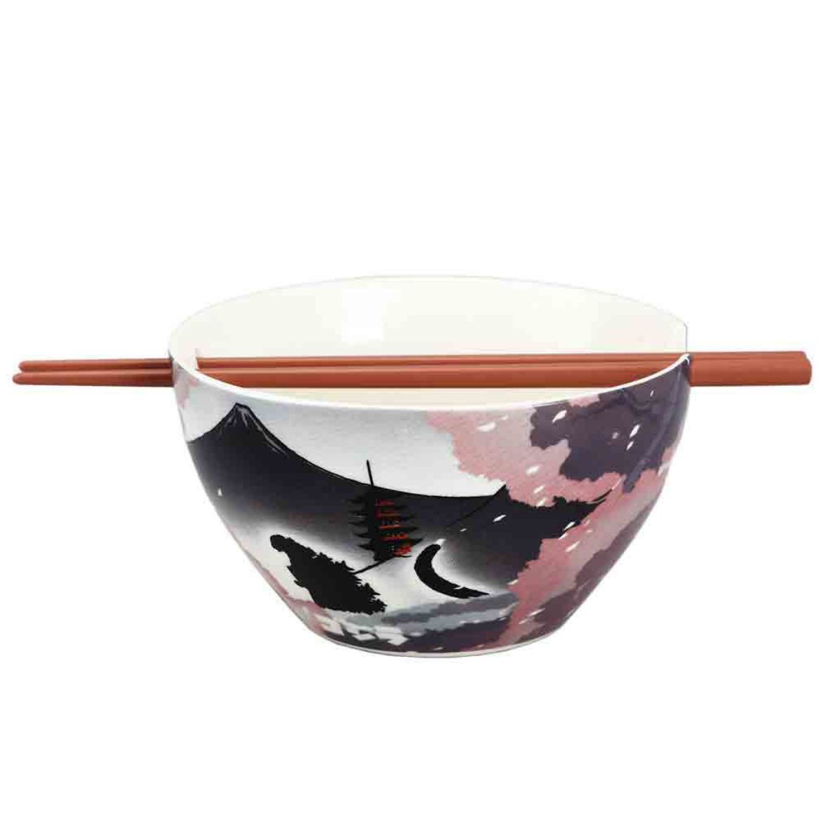 Picture of Godzilla 20 oz. Ceramic Ramen Bowl with Chopsticks