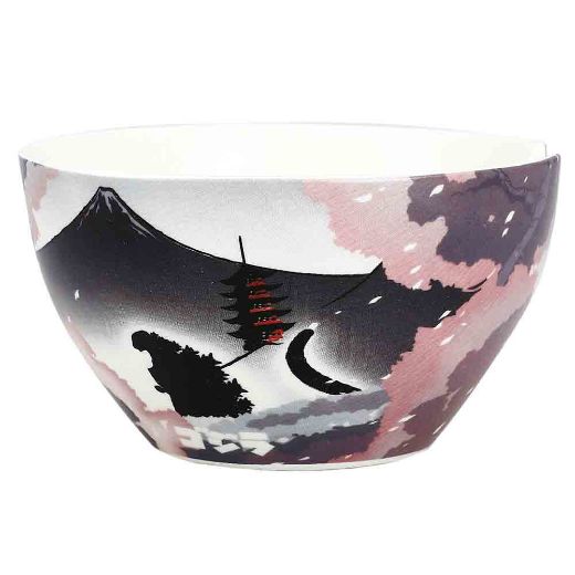 Picture of Godzilla 20 oz. Ceramic Ramen Bowl with Chopsticks