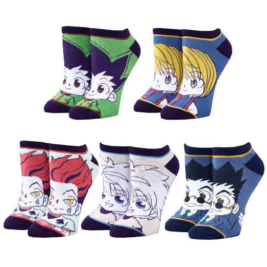 Picture of Hunter x Hunter Chibi 5 Pair Ankle Socks