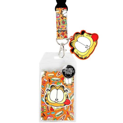 Picture of Garfield Food Pattern Sublimated Lanyard