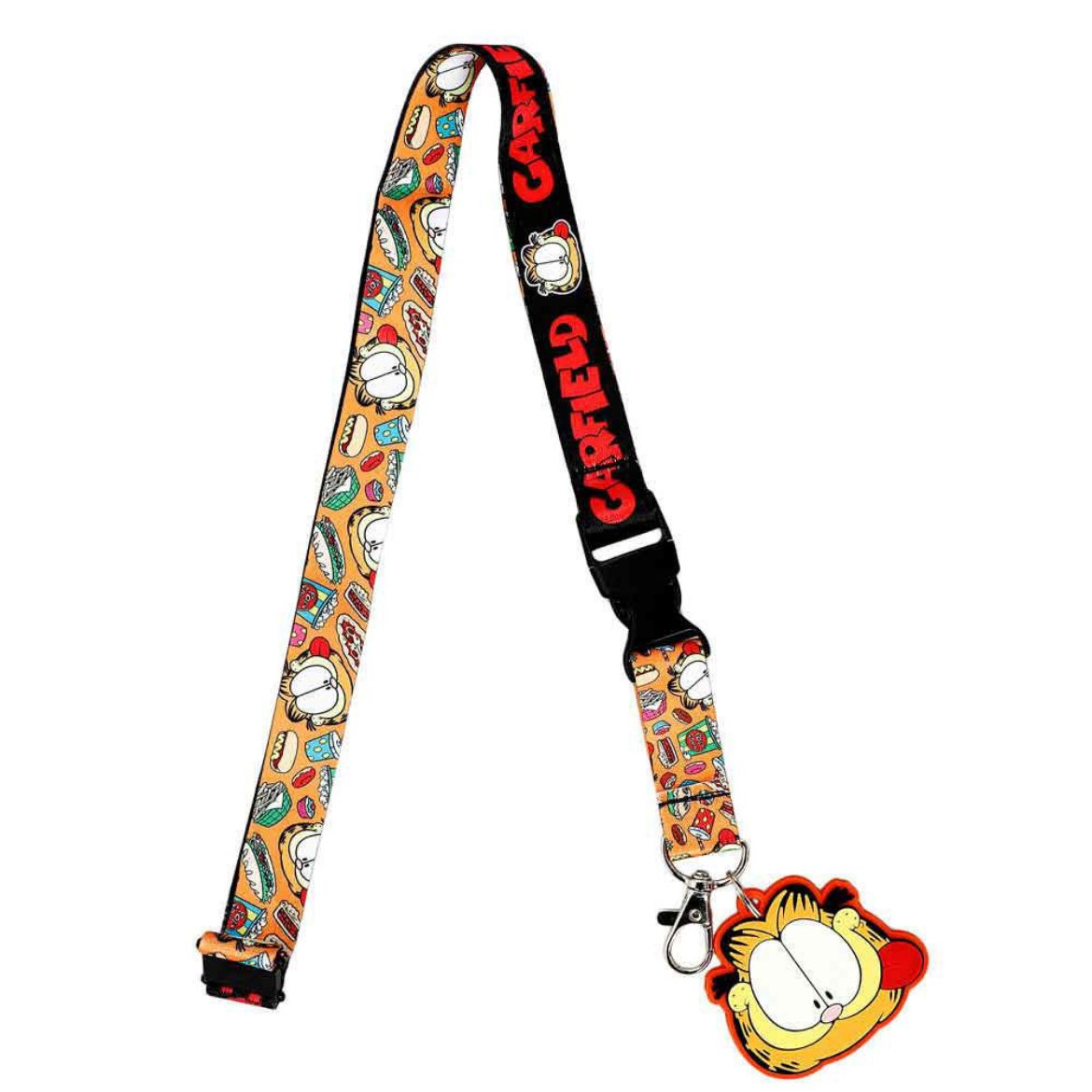 Picture of Garfield Food Pattern Sublimated Lanyard