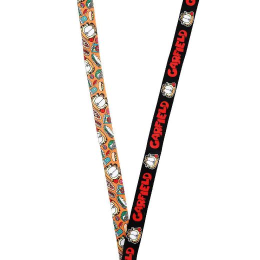 Picture of Garfield Food Pattern Sublimated Lanyard