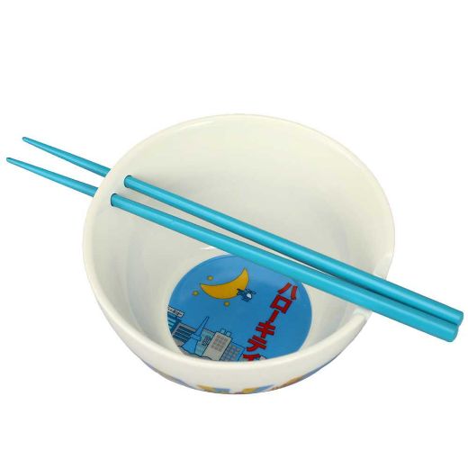 Picture of Hello Kitty Kaiju 20 oz. Ceramic Ramen Bowl with Chopsticks