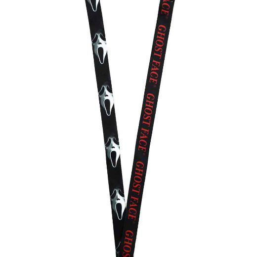 Picture of Ghost Face Sublimation Rubber Charm Lanyard