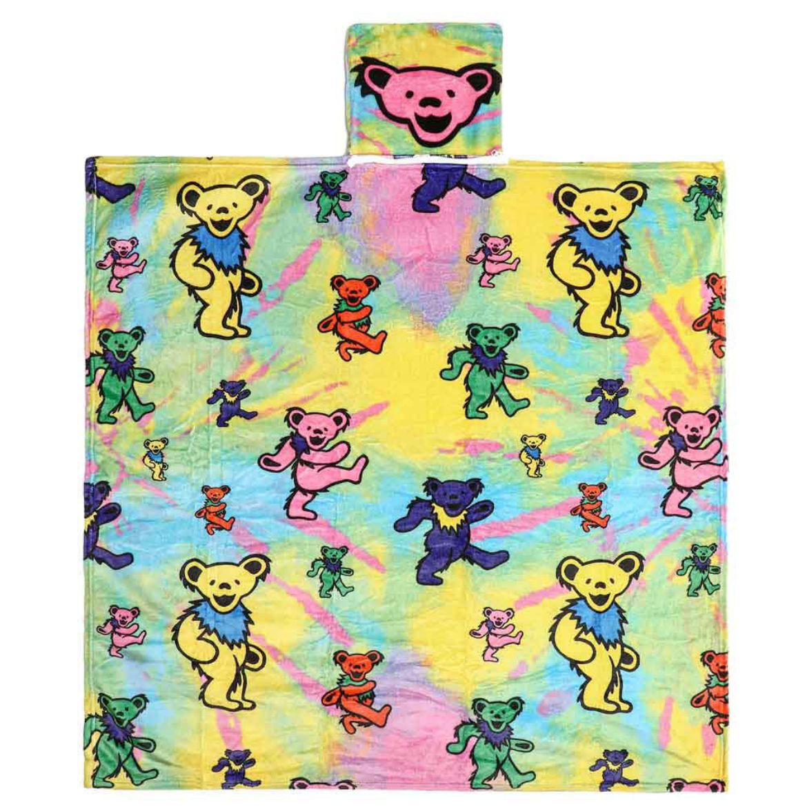 Picture of Grateful Dead Dancing Bears Fleece Pocket Throw Blanket