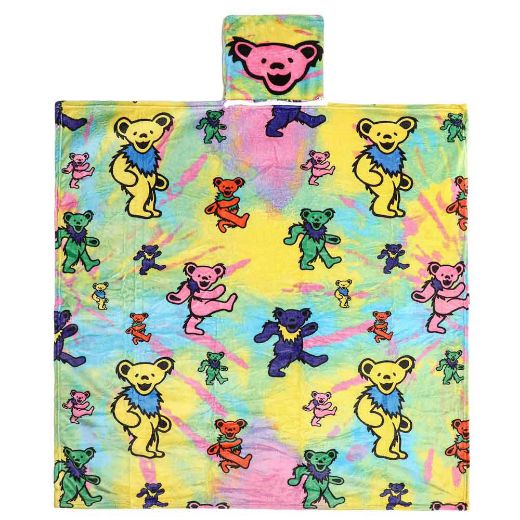 Picture of Grateful Dead Dancing Bears Fleece Pocket Throw Blanket