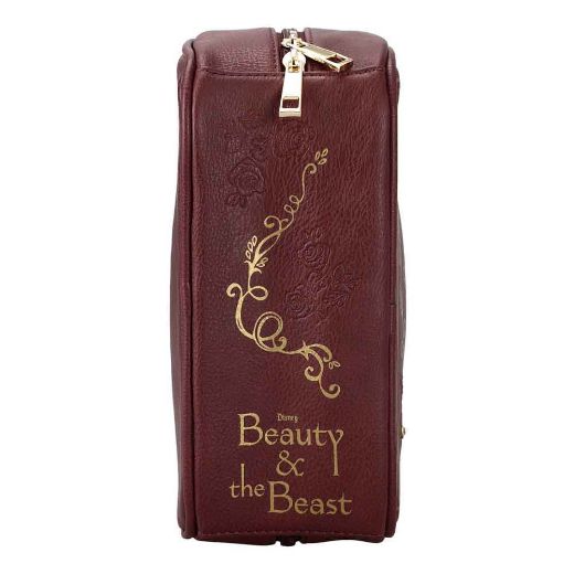 Picture of Disney Beauty and The Beast Storybook Inspired Travel Cosmetic Bag