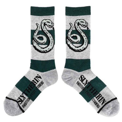 Picture of Harry Potter Slytherin Rugby Stripe Crew Socks