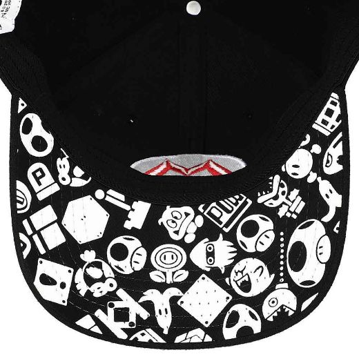Picture of Super Mario Logo Elite Flex Pre-Curved Bill Snapback
