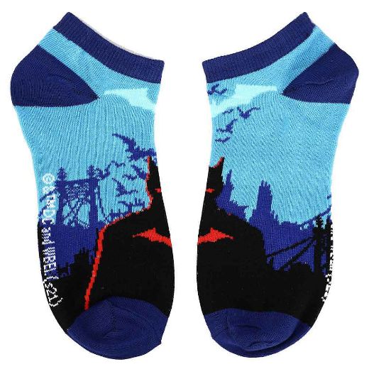 Picture of DC Comics The Batman Movie 5 Pair Ankle Socks