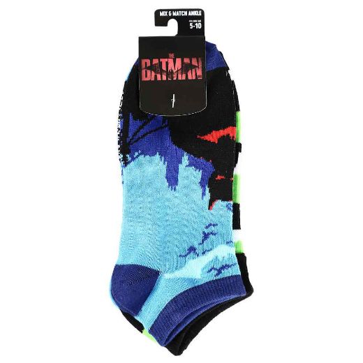 Picture of DC Comics The Batman Movie 5 Pair Ankle Socks