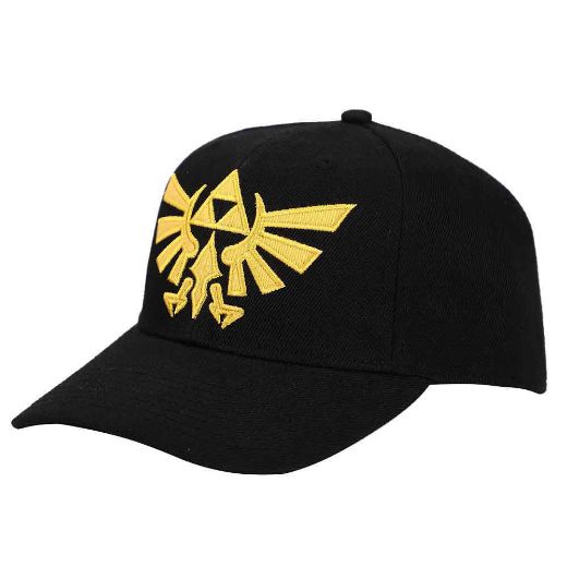 Picture of Zelda Hyrule Crest Embroidered Pre-Curved Bill Snapback