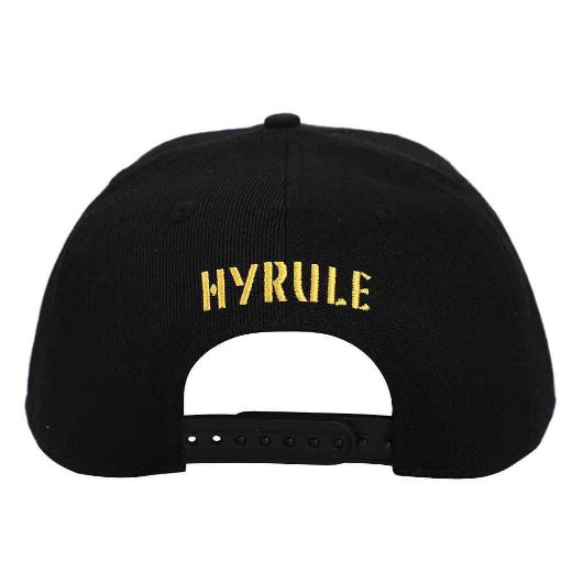 Picture of Zelda Hyrule Crest Embroidered Pre-Curved Bill Snapback