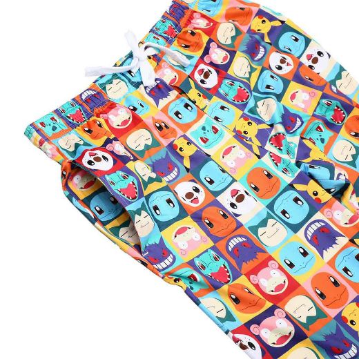 Picture of Pokemon Character Faces AOP Pre-pack Lounge Pants