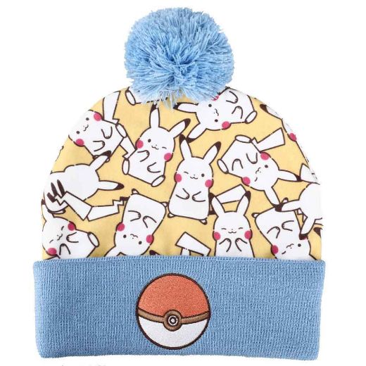Picture of Pokemon Pikachu Electric Type AOP Pom Beanie