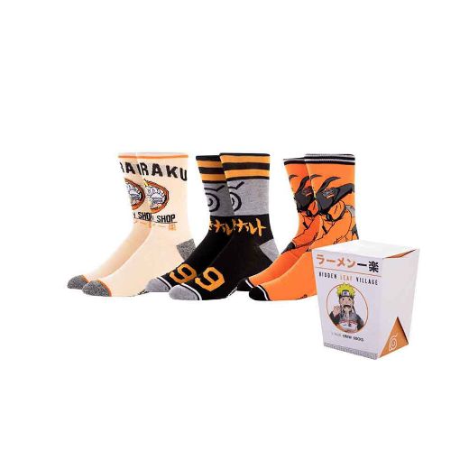 Picture of Naruto Ichiraku Ramen 3 Pair Crew Box Set