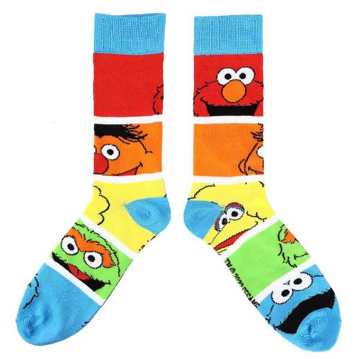 Picture of Sesame Street Characters 5 Pair Crew Socks