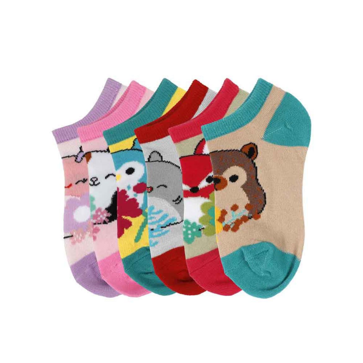 Picture of Squishmallows Squad Youth 6 Pair Ankle Socks