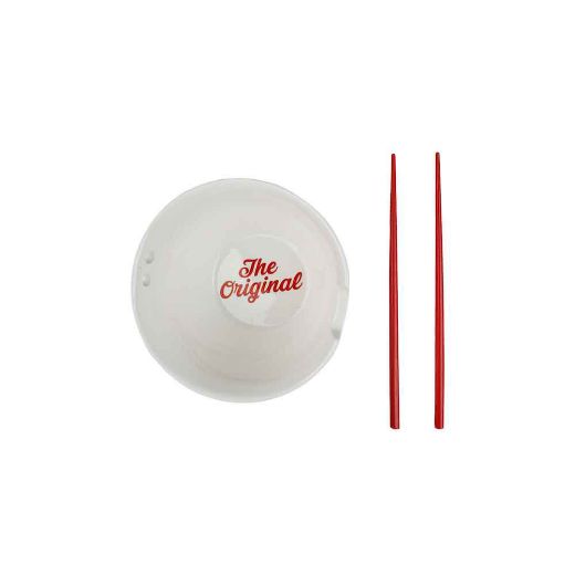 Picture of The Original Cup Noodles 20 oz. Ceramic Ramen Bowl with Chopsticks