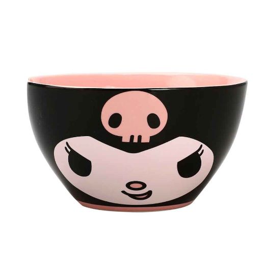 Picture of Kuromi 20 oz. Ceramic Ramen Bowl with Chopsticks