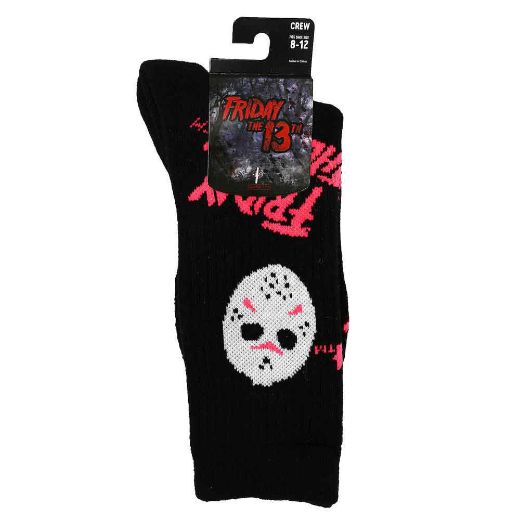Picture of Friday The 13th Icons Black Light Crew Sock