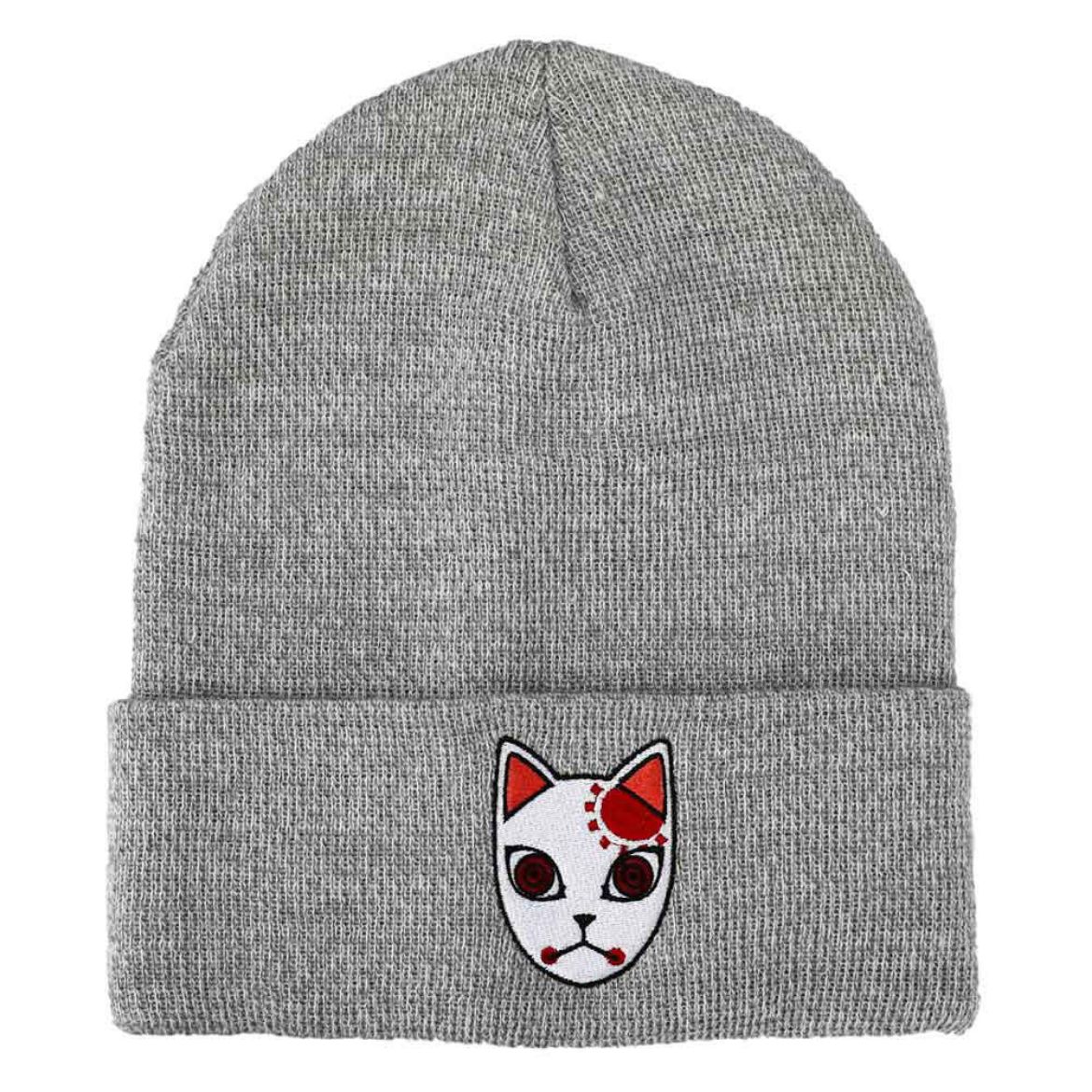 Picture of Demon Slayer Fox Mask Embroidered Cuff Beanie
