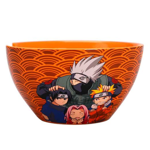 Picture of Naruto Characters 20 oz. Ceramic Ramen Bowl with Chopsticks
