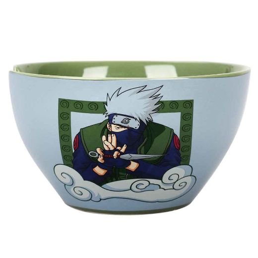 Picture of Naruto Kakashi 20 oz. Ceramic Ramen Bowl with Chopsticks