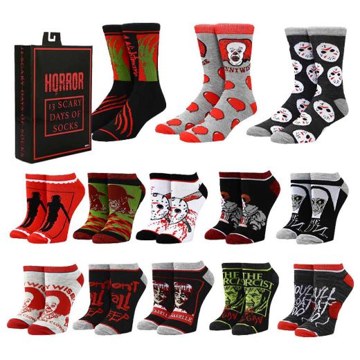 Picture of Horror Icons 13 Days of Scary Socks Box Set