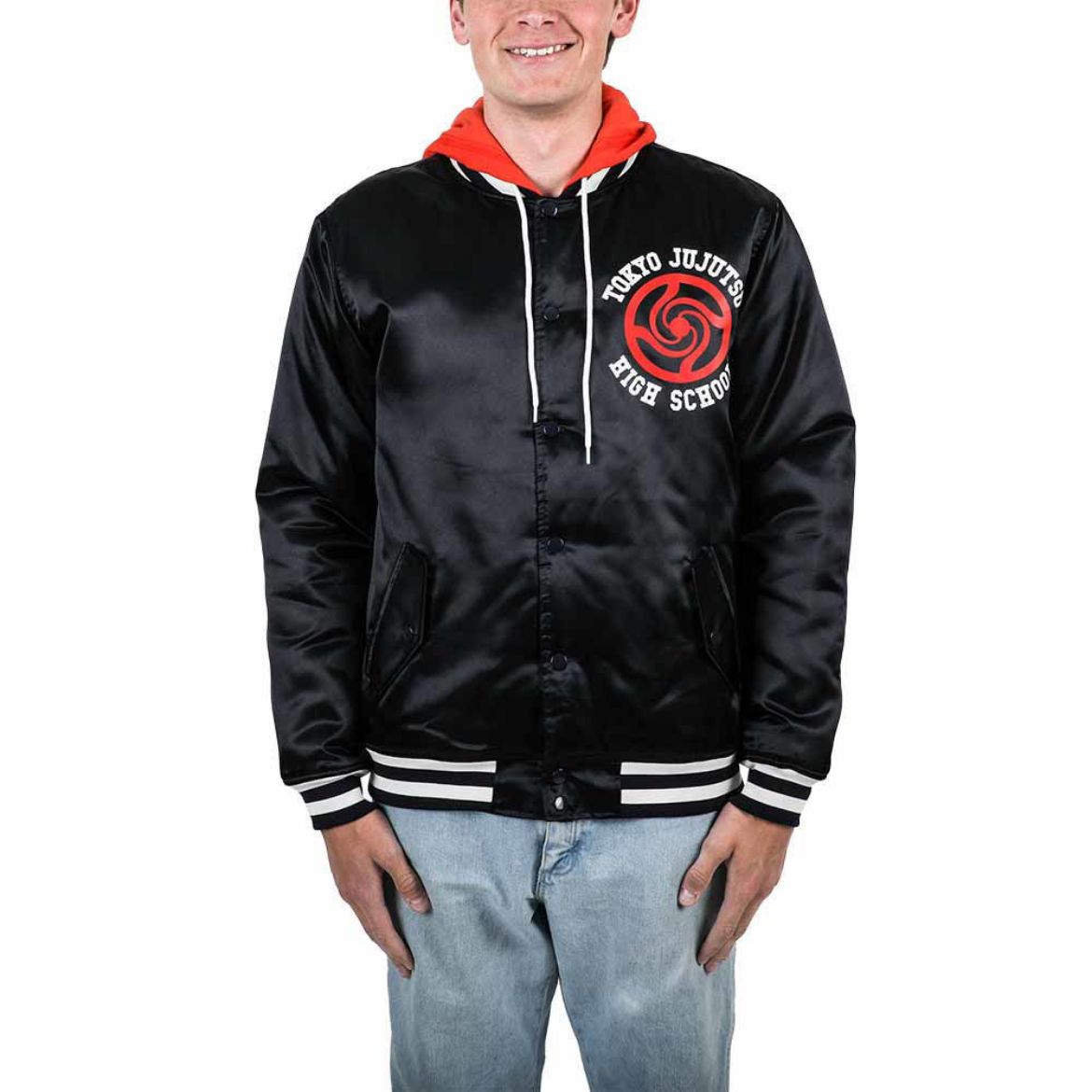 Picture of Jujutsu Kaisen Satin Hooded Pre-pack Bomber Jacket