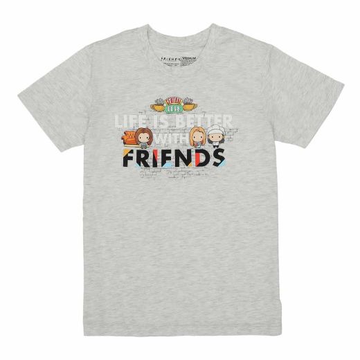 Picture of Friends Life's is Better Chibi Sleepwear Set