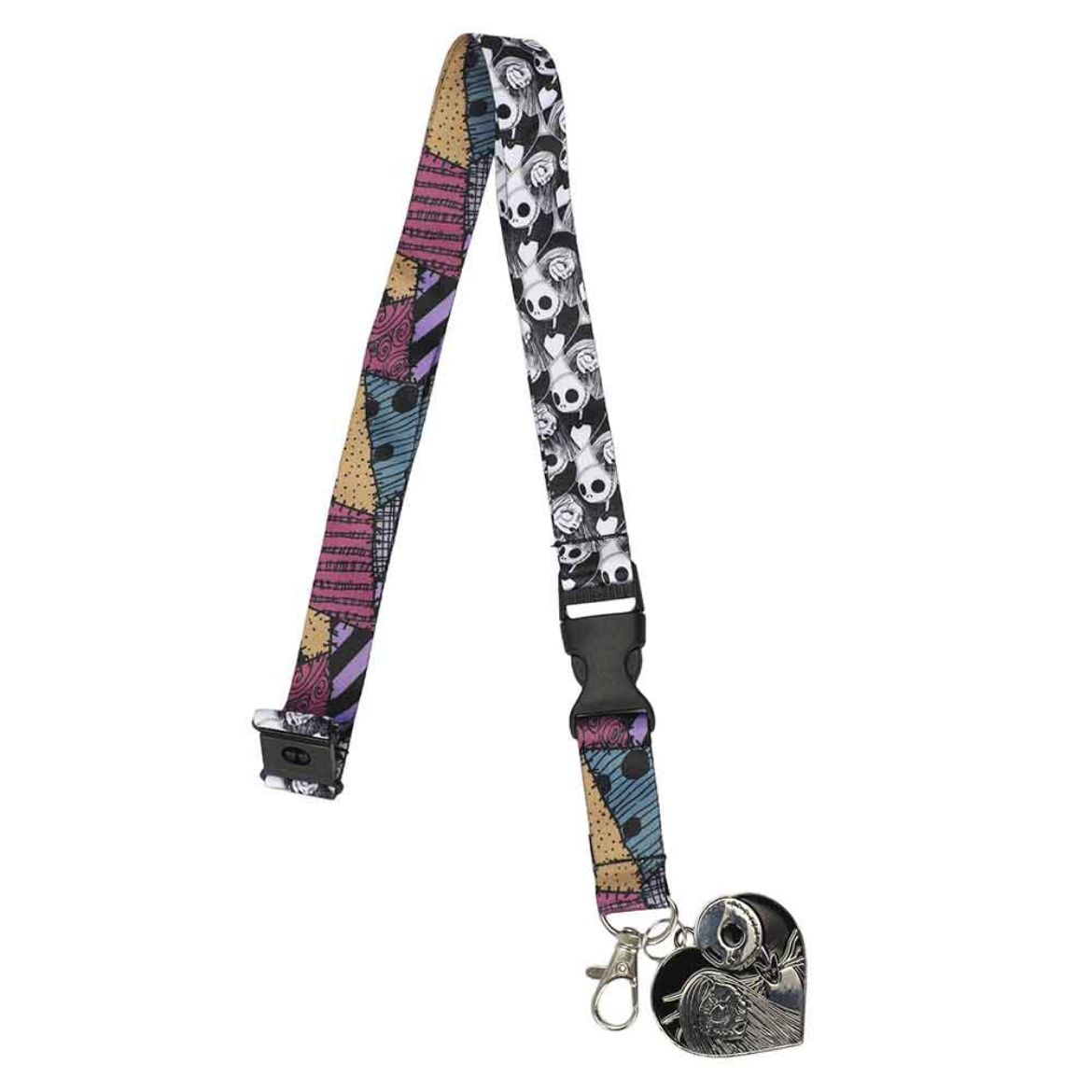 Picture of The Nightmare Before Christmas Jack & Sally Metal Charm Lanyard