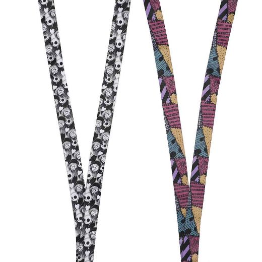 Picture of The Nightmare Before Christmas Jack & Sally Metal Charm Lanyard
